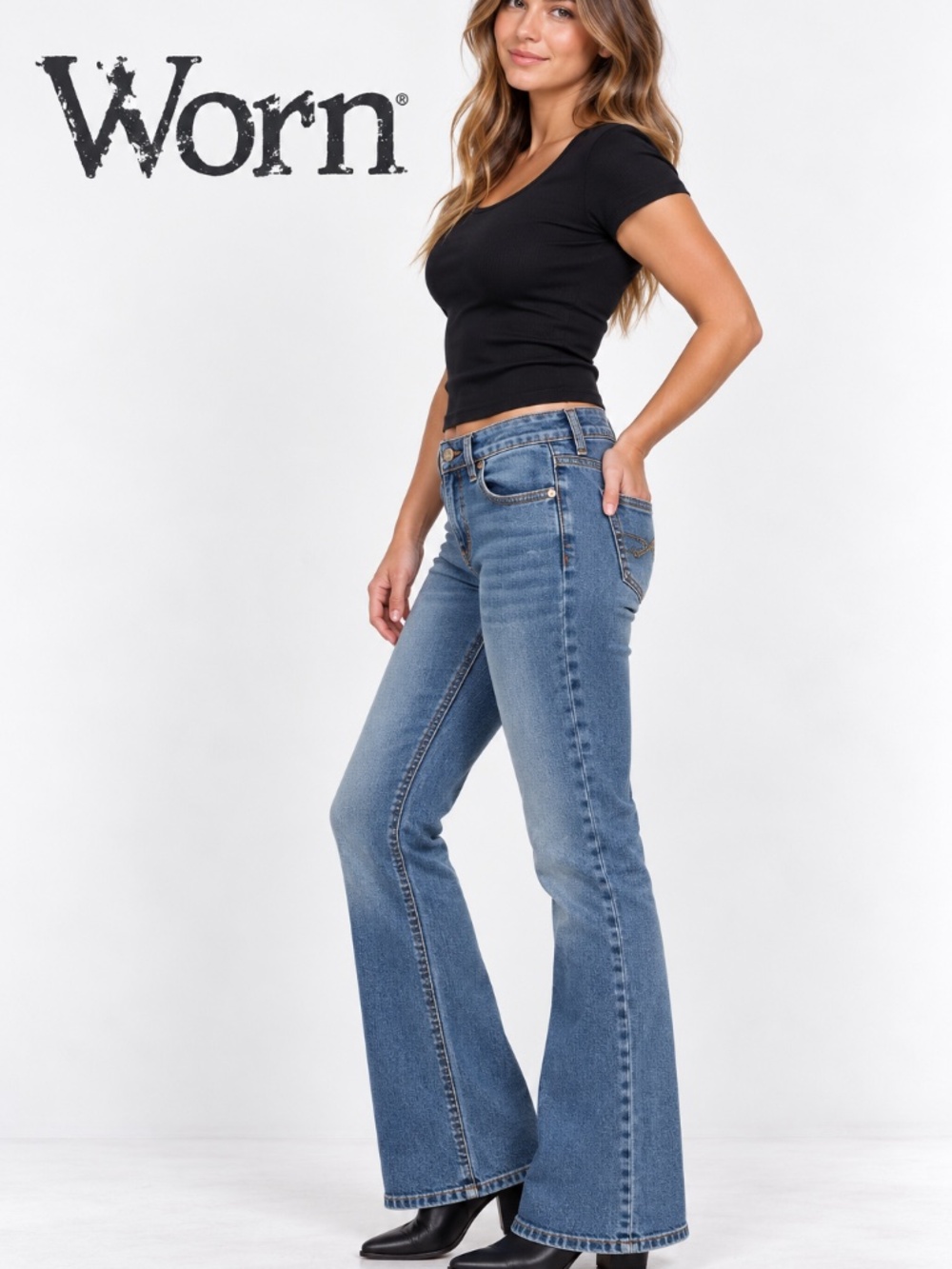 Worn Brand Women's bootcut jeans